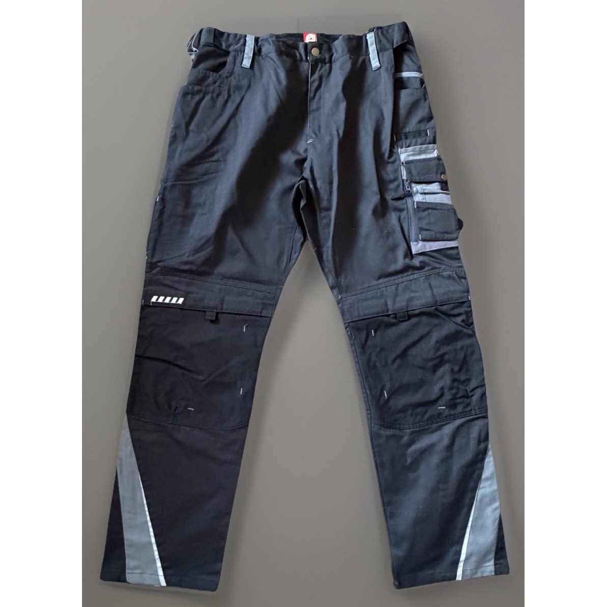 Alphatex Motion Work Utility Carpenter Pants Pocket Logo Black Gray Size 40 Jbhs